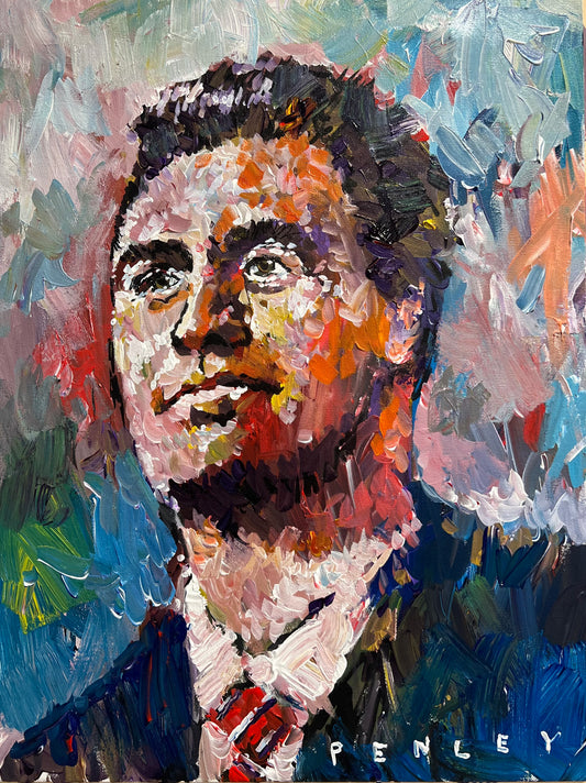 charlie kirk painting