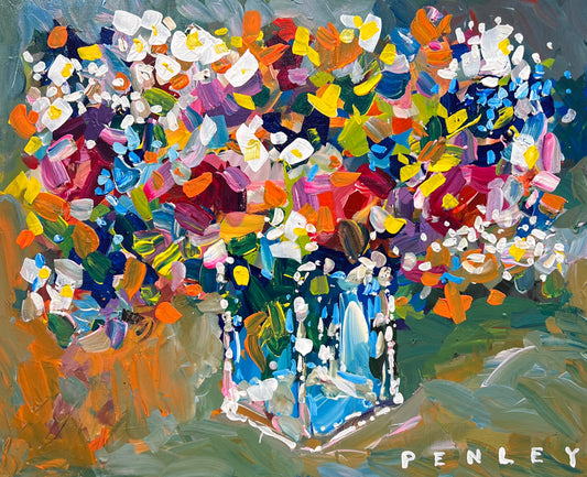 Flowers on greens