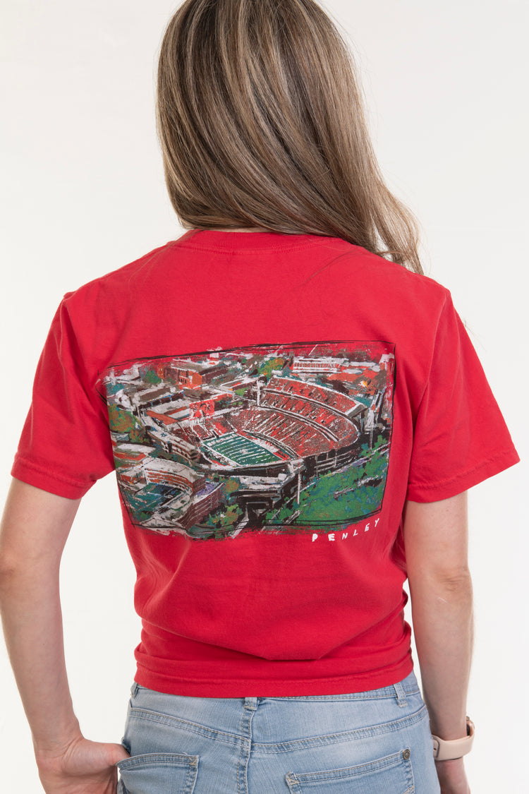 Sanford Stadium Tee - Red