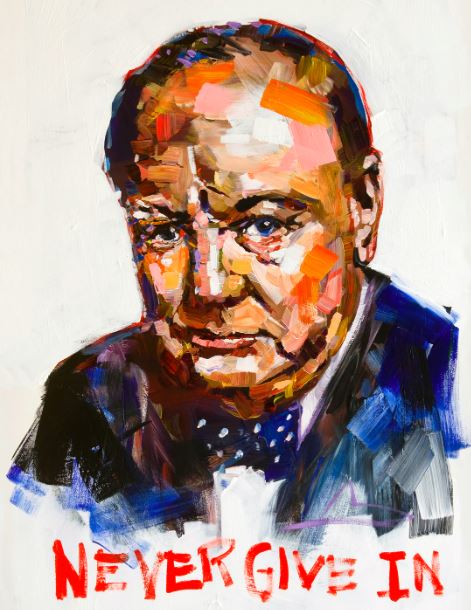 Churchill’s “Never Give In”: The Quote That Became a Call to Action — and a Work of Art