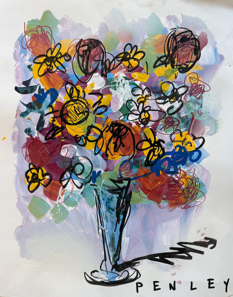 Floral on white