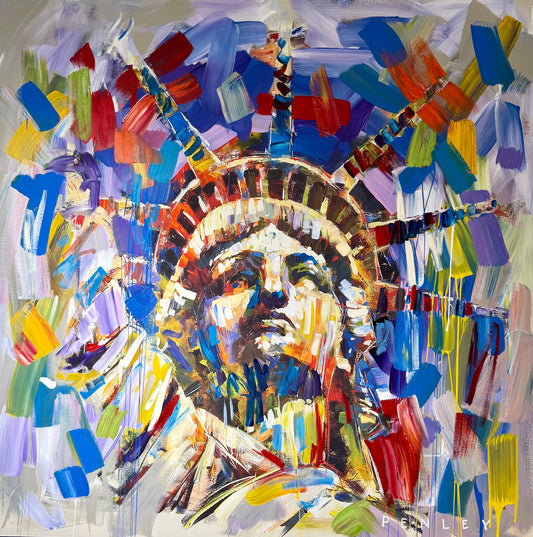 Liberty embellished Giclee