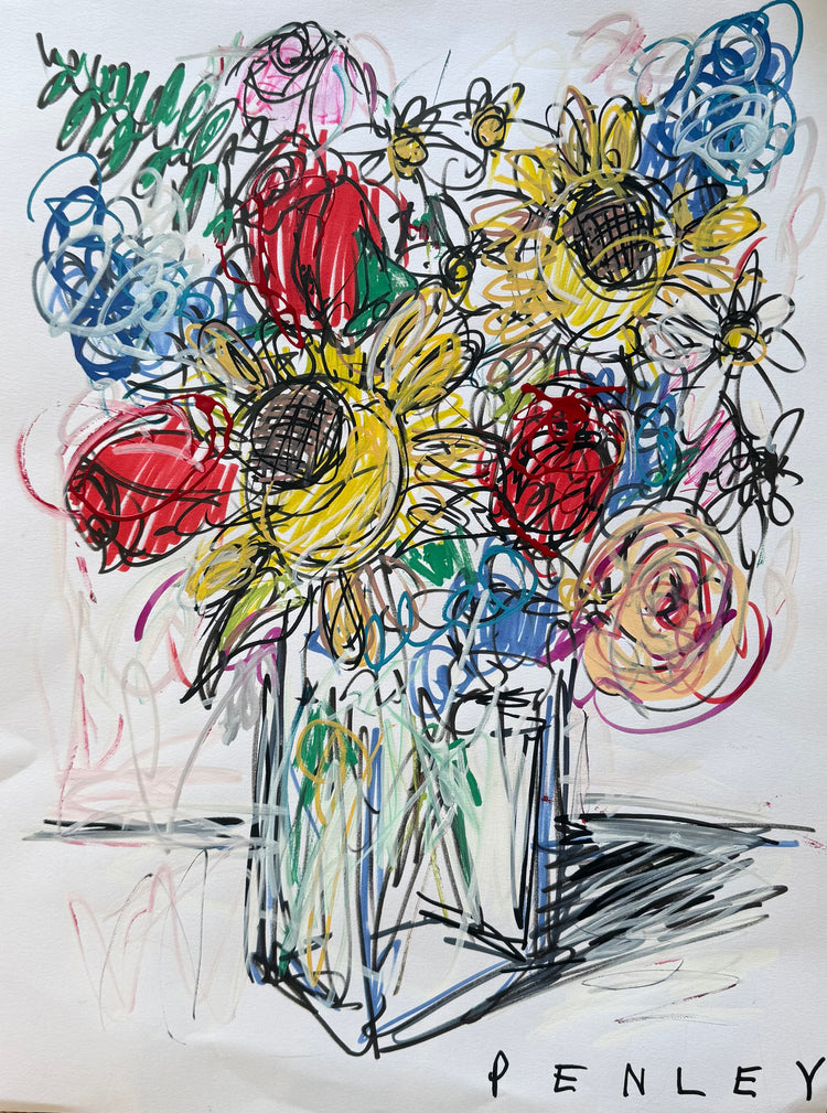 Floral on white
