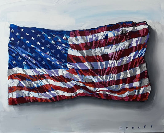 Waving Flag on white