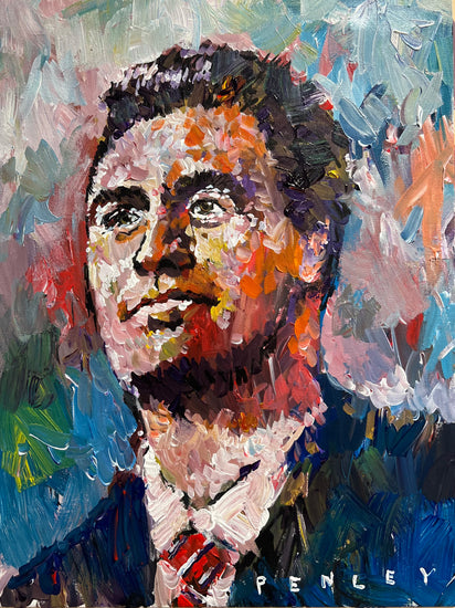charlie kirk painting
