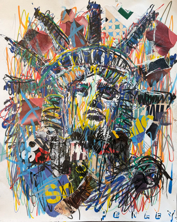 Liberty mixed media