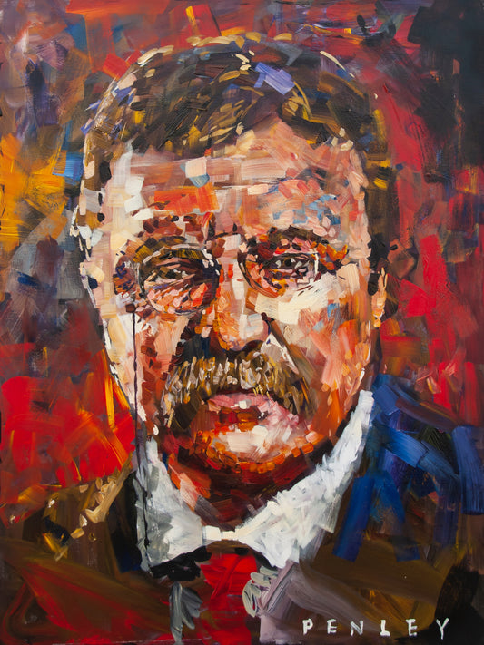 Teddy on red