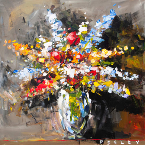 Flowers on dark