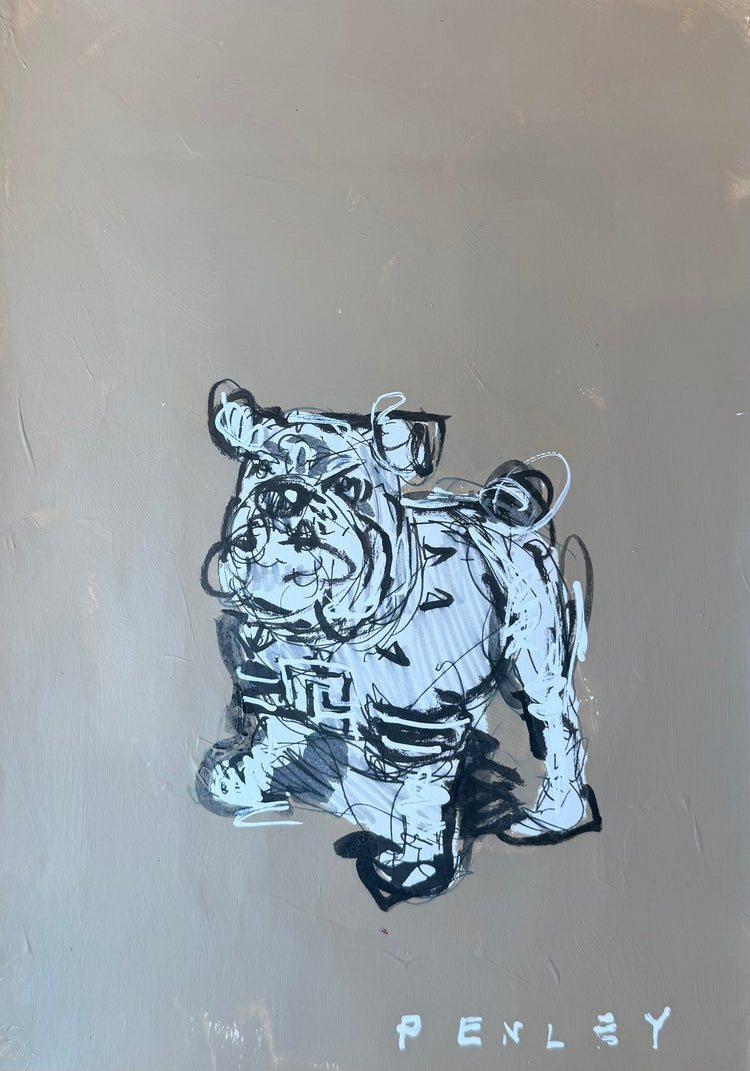 UGA on taupe