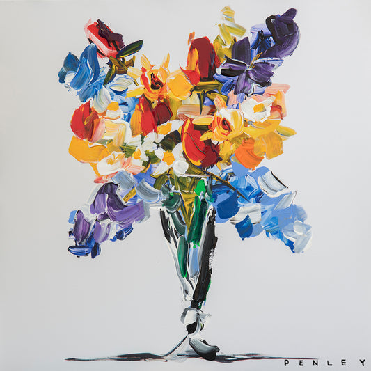 Flowers on white