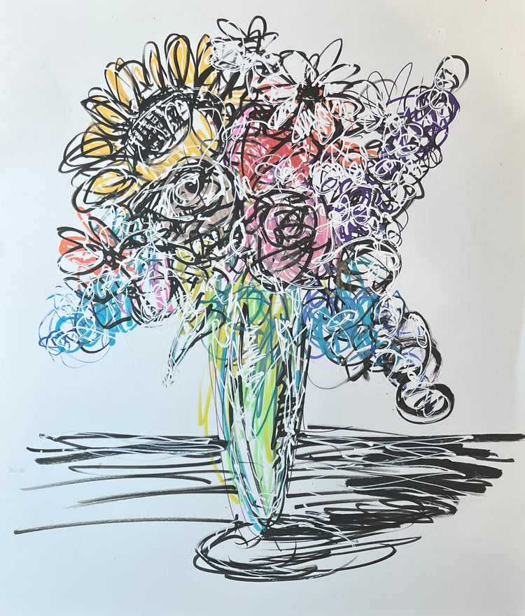 Floral on white