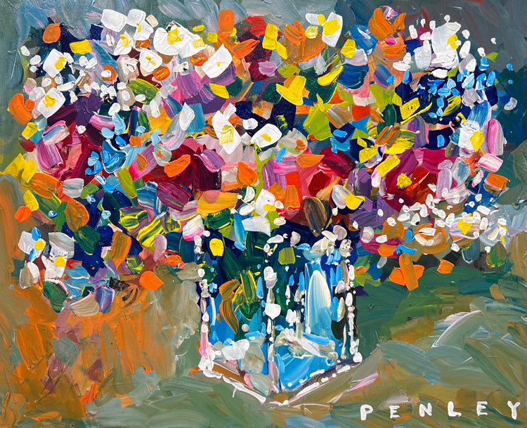 Flowers on greens