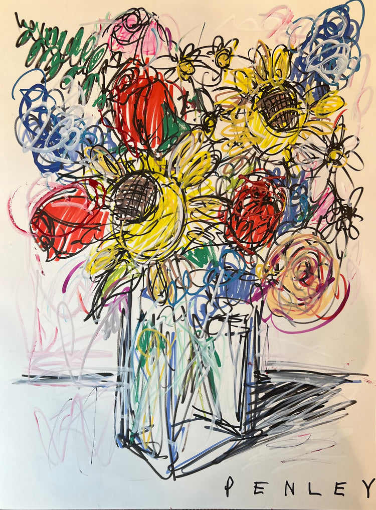 Floral on white