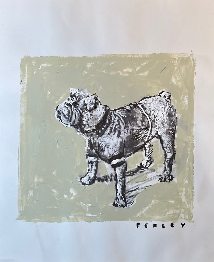 UGA on beige