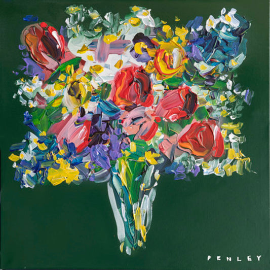 Flowers on green