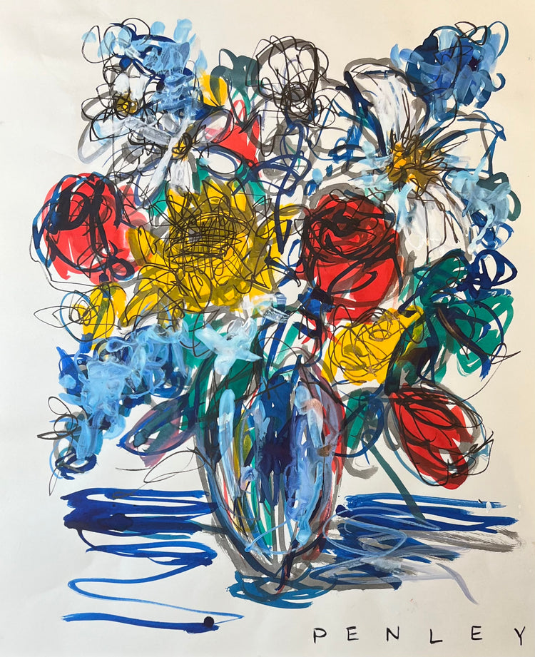 Floral on white