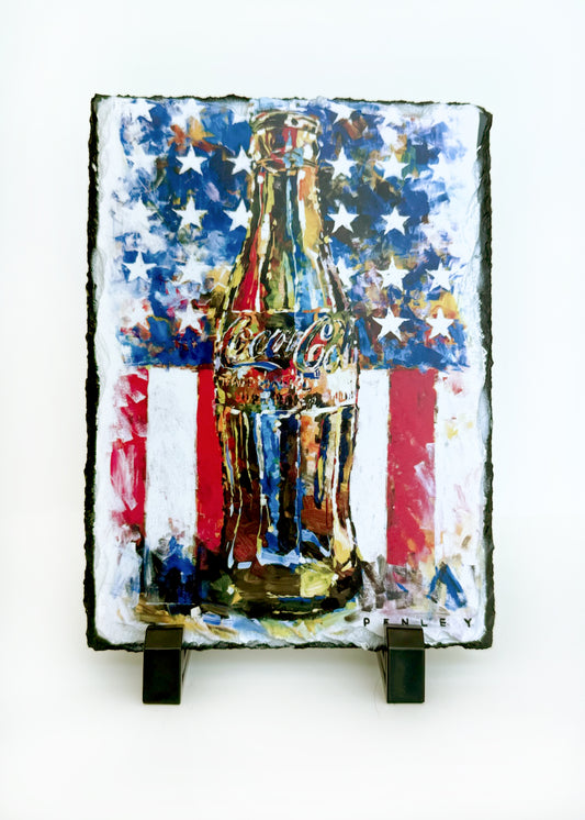 Coca-Cola Bottle on Slate