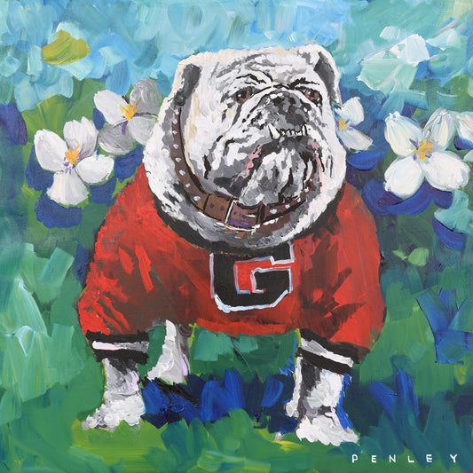 UGA with flowers