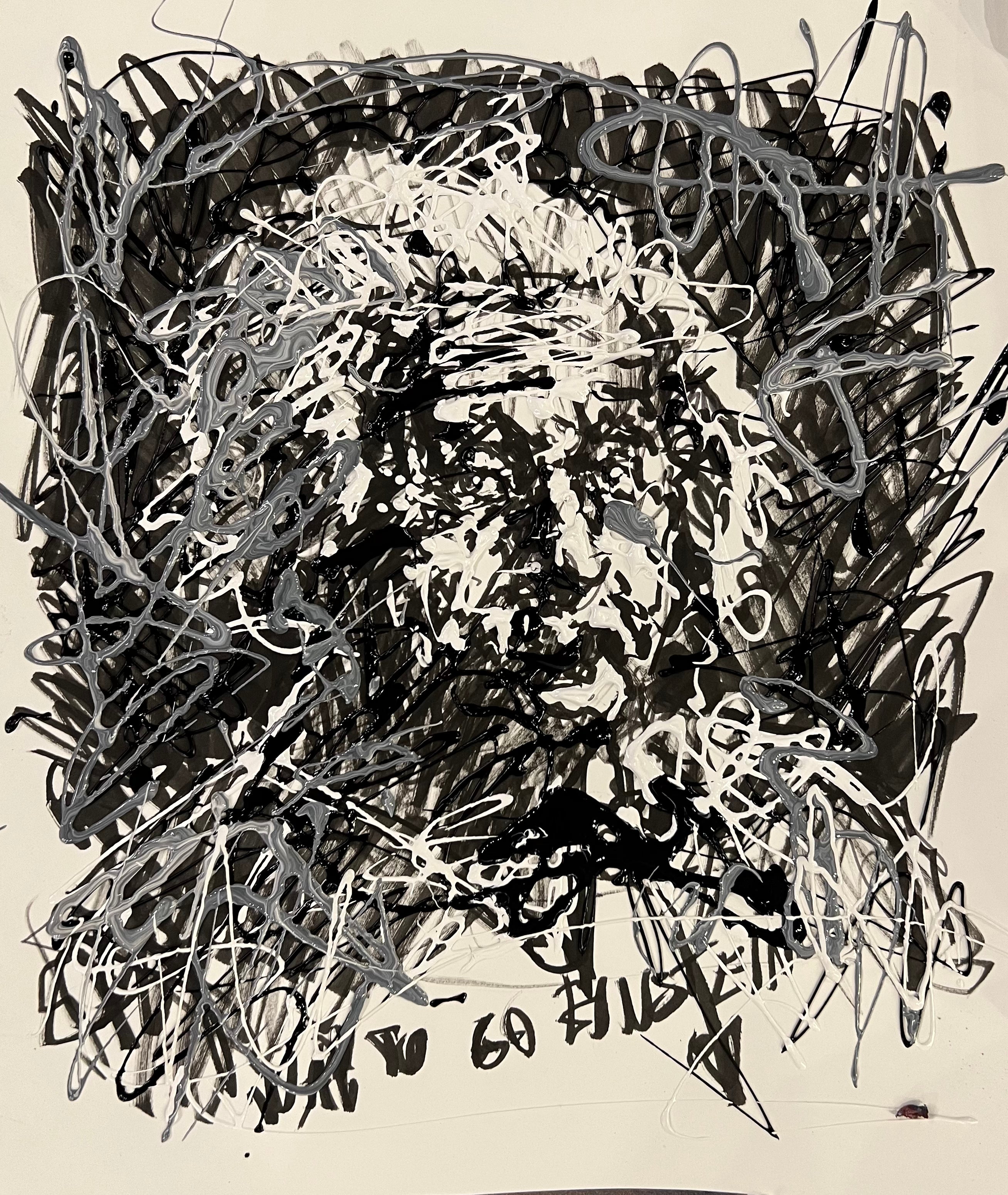 BW Einstein on paper