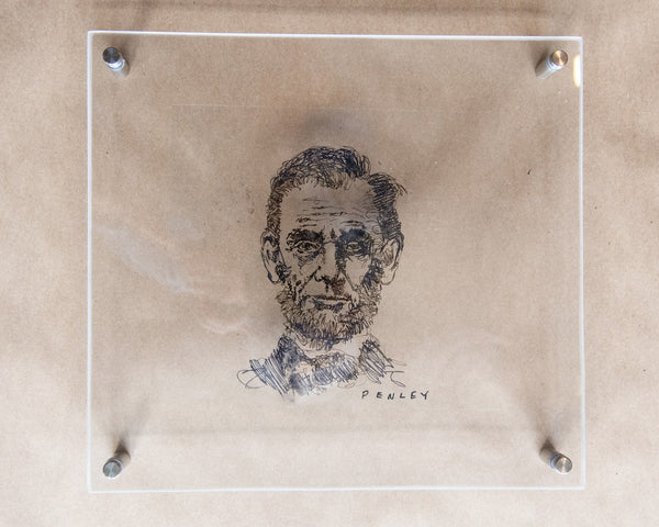 Abe Lincoln- sketch on transparency