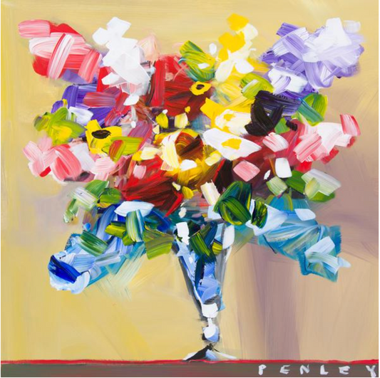 Flowers on beige