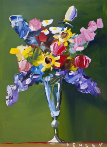 Flowers on green