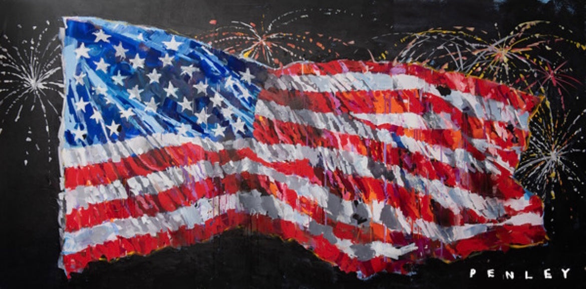 American Flag fireworks